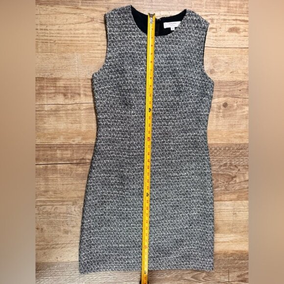 Adam Lippes Black & White Tweed Sleeveless Lined Sheath Dress Size 4 EUC ($330) - Picture 3 of 6